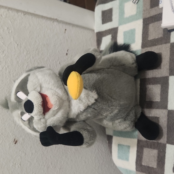Disneyland Pocahontas Meeko Racoon Plush Stuffed Animal Movable Head / Arms 12" - Picture 4 of 6